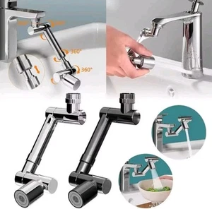 Drehbarer Wasserhahn Aufsatz 1440° Multifunktional mit Verlängerung Edelstahl ✅  - Bild 1 von 10