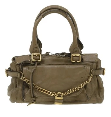 Bolso de Hombro Chloe Paddington Cuero Caqui Foto 1 de 4