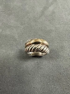David Yurman Sterling Silver 18K Ring Size 6.5 - Picture 1 of 5