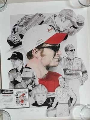 Dale Earnhardt Jr Edición Limitada Juego de 4 Impresiones de Números QVC por Stephan Balok Foto 1 de 4
