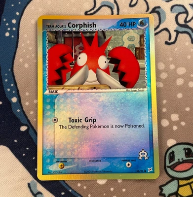 Team Aqua's Corphish 50/95 Reverse Holo EX Team Magma vs Team Aqua Card NM/LP - Image 1 of 3