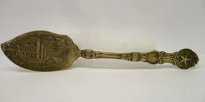 Vintage Souvenir Spoon Arthur Everts Co. Jewelers Store Dallas Texas Silver Plt - Picture 1 of 10