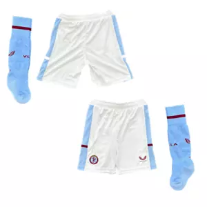 Aston Villa Shorts & Socks Castore Football Home Kit Socks And Shorts - New - Picture 1 of 3