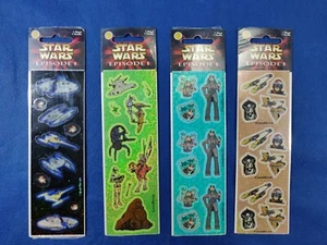 1999 Star Wars Episodio I La Amenaza Fantasma de Sandylion 4 Stikers Stiker - Imagen 1 de 10