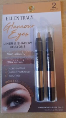 Ellen Tracy 2 Piece Liner & Shadow Crayons Champagne & Rose Gold - Image 1 of 2