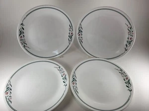 CORELLE ROSEMARIE Pattern Dinner PLATES Set of 4, 10.25" Discontinued - Picture 1 of 8