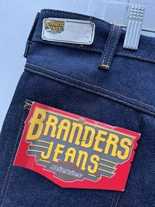 NWT Vintage Dickies Branders Denim Jeans 34x32 Blue 90s Deadstock - Picture 1 of 5