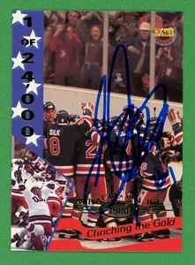 Steve Janaszak Miracle On Ice 1980 USA Olympia Gold Hockey signierte Karte E26920 - Bild 1 von 1