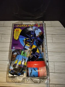 Unique Industries Vintage Batman Forever Party Set For 8 New 1995 DC Comics - Picture 1 of 11