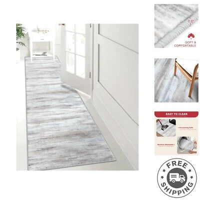 Alfombra Corredor Moderna Abstracta 2x7 Antideslizante - Alfombra de Cocina y Pasillo Suave Lavable Foto 1 de 4