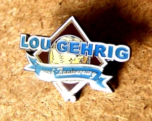Lou Gehrig 100th Anniversary lapel pin 2002 ( New York Yankees super star ) - Picture 1 of 5