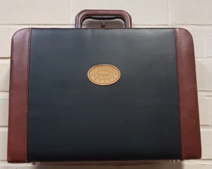 Prima Vintage Brown/Black Business Briefcase/Document Case - Picture 1 of 7