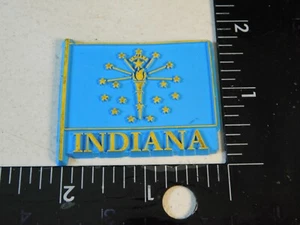 INDIANA STATE FLAG FRIDGE MAGNET SOUVENIR TRAVEL - Picture 1 of 2