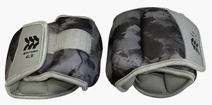 Muñequera Tobillo Pesas Todo En Movimiento 4LB Camuflaje Estampado Ajustable Fitness Gris Negro - Imagen 1 de 4