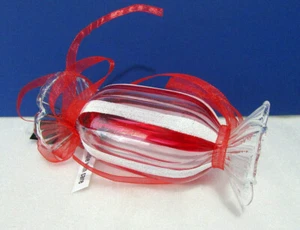 Robert Stanley WRAPPED CANDY Christmas Hanging Glass Ornament 4" - Picture 1 of 4