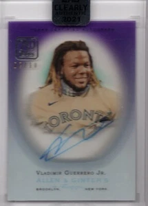 2021 Topps Clearly Authentic 06 Allen & Ginter Auto Vladimir Guerrero Jr. 2/10 - Picture 1 of 2