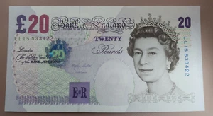 BANK OF ENGLAND , 20 POUNDS 1999~2007 , UNC "REPLACEMENT" - Picture 1 of 2