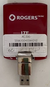 Sierra Wireless Aircard AC330U 4G LTE Mobile USB Modem for ROGERS Wireless (Red) - Picture 1 of 3