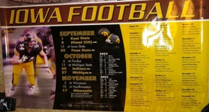 Vintage 2001 Iowa Football Poster einseitig, 24"x18" TOP ZUSTAND! - Bild 1 von 1
