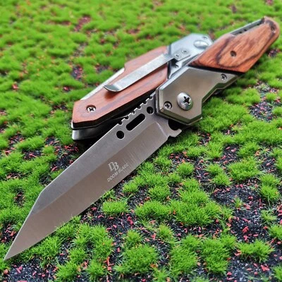 High hardness stainless steel camping outdoor defense tactical pocket knife - Image 1 of 4