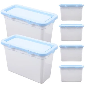 6pcs Laundry Plastic Box Clothes Washing Powder Storage Canister - Picture 1 of 12