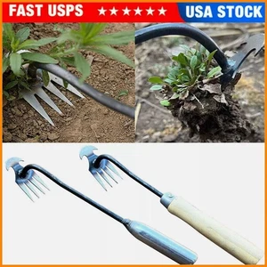 Uprooting Weeding Tool Garden Weeding Artifact Root Pulling Tool with Handle - Picture 1 of 12