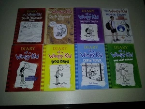 Diary of a Wimpy Kid 8 Book Collection Paperback (DIARY OF A WIMPY KID, THE ... - Picture 1 of 1