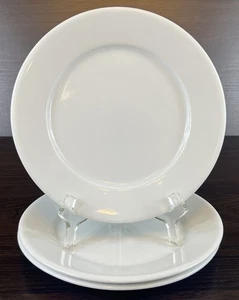3 Apilco France Sevres weiß Porzellan 8 5/8" Dessert Kuchen Teller - Bild 1 von 6