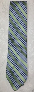 Club Room Green Stripped Neck Tie - Picture 1 of 4
