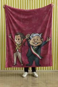 Cobija Estilo Frazada Amlo Edición Especial (matrimonial) - Imagen 1 de 8