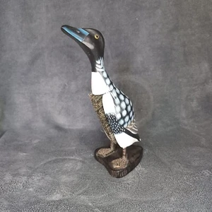 Wooden Hand Carved Hand Painted Duck Clothes Brush - Picture 1 of 6