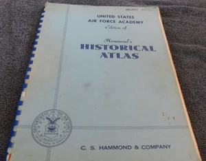 25-468 Vintage 1960 United States Air Force Academy Hammond's Historical Atlas - Picture 1 of 10