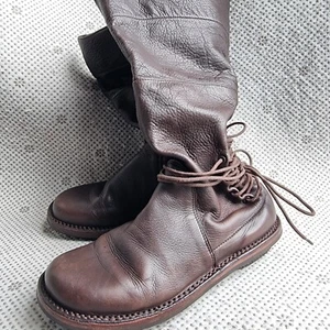 Trippen Brown Knee High Leather Boots Eur 38 - Picture 1 of 21