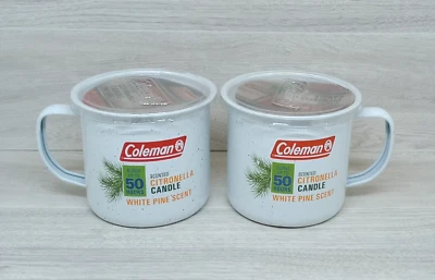 Coleman Scented Citronella Candle White Pine Scent 10.2 oz Lot of 2 - Image 1 of 4