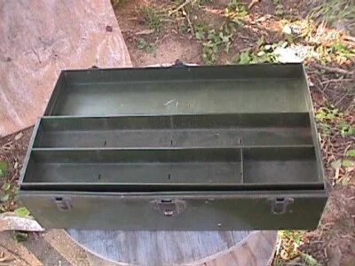 Union Utility Chest Metal Tackle Storage TOOL BOX USA YOU RESTORE - Image 1 of 4