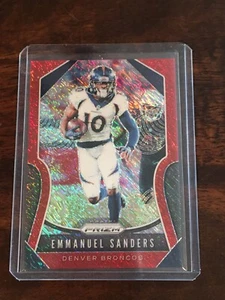 Emmanuel Sanders 2019 Panini Prizm RED SHIMMER PRIZM SSP #15/15 BILLS RARE - Picture 1 of 2