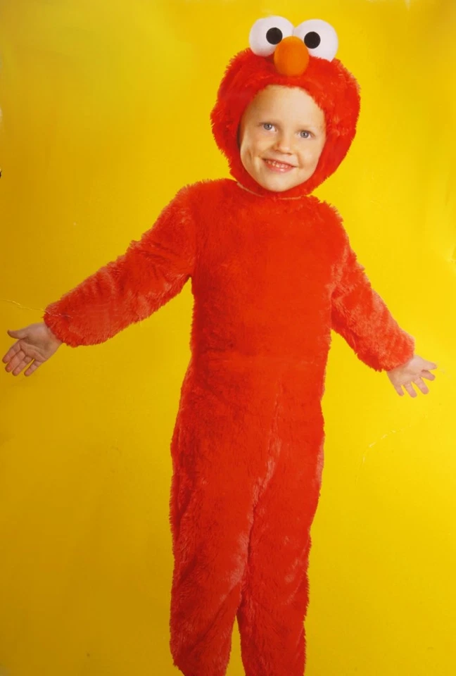 SESAME STREET Boys ELMO Outfit Hat Halloween Costume Purim Toddler 3 3T 4 4T NEW - Image 1 of 1