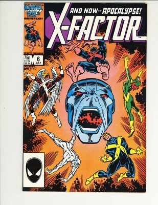 X-Factor #6  * 1st Full Appearance of Apocalypse *  VF+/NM  Huge Key! - Image 1 of 2