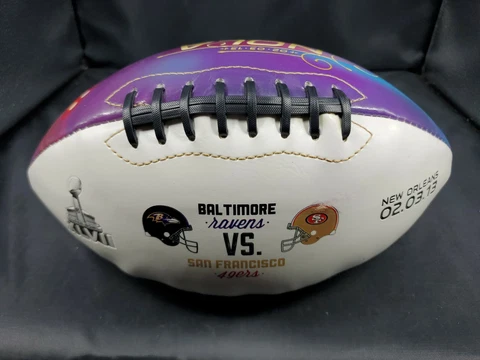 2013 Super Bowl New Orleans Full Size NFL Football NOLA 49ers vs Ravens Cover