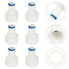  6 Pcs Plastic Hose Sink to Adapter Water Filter Connector Internal Teeth