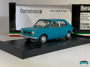 BRUMM 1/43 FIAT 127 I SERIES 1972 LAKE GREEN INT. BEIGE ART. R500-04-UPD-2025 - Picture 1 of 3