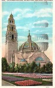 San Diego, CA, Balboa Park, California Building, 1931 Vintage Postcard b4742