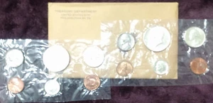 1964 P&D Silver 10 Coin Mint Set in Original Government Packaging - Picture 1 of 1