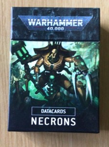 Datacards Necrons - Warhammer 40k - Games Workshop - New