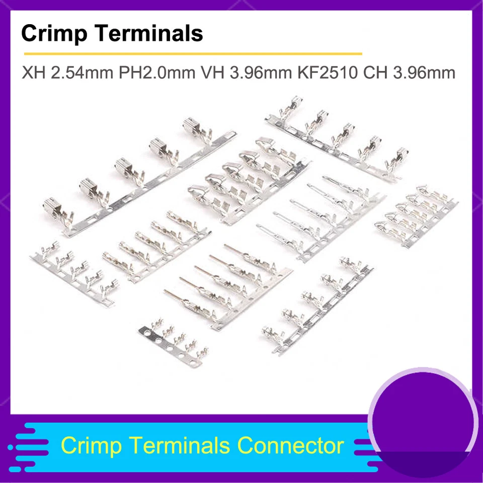 Crimp Terminals XH 2.54mm PH2.0mm VH 3.96mm KF2510 CH 3.96mm Crimp Connector - Image 1 of 4