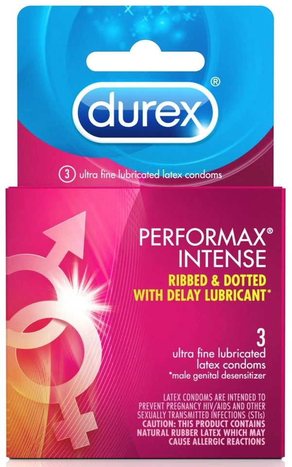 HY Durex Performax Intense - Pacote com 3 - Imagem 1 de 1