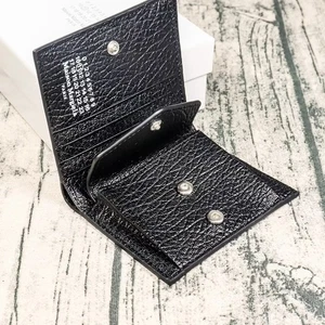 Maison Margiela MM6 Unisex Leather Money Vertical Style Fold Wallet Card Case - Picture 1 of 9