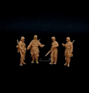 1/64 1/72 1/87 WWII German Battle Group Hansen 4pcs Soldier Model Militarily - Picture 1 of 2