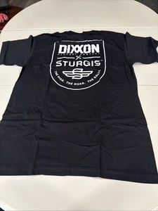 Dixxon Tee Shirt Mens Size XL Black Ride Roar Rally Badge Sturgis New - Picture 1 of 8