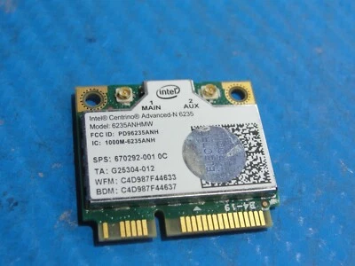 HP EliteBook Folio 9470m 14" Genuine Wireless WiFi Card 670292-001 6235ANHMW - Image 1 of 2